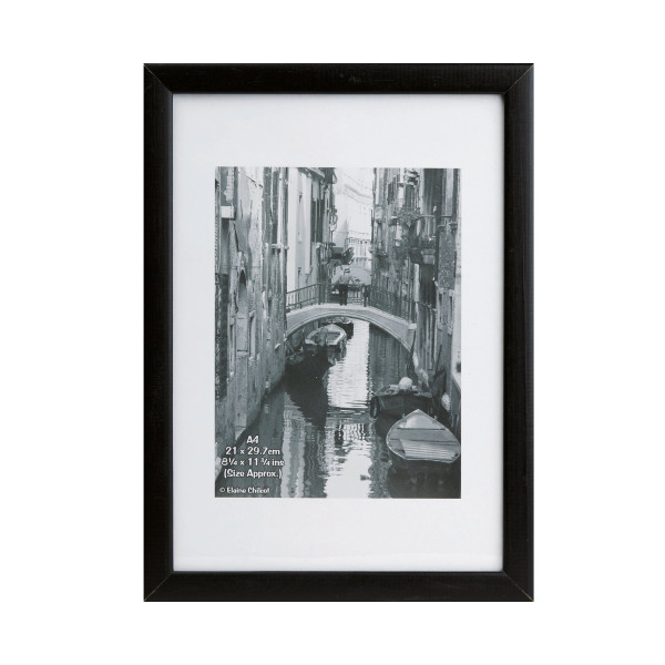 >A4 certificate frame | 24 x 33cm | Hampton Frames black wood IE000796 - 1