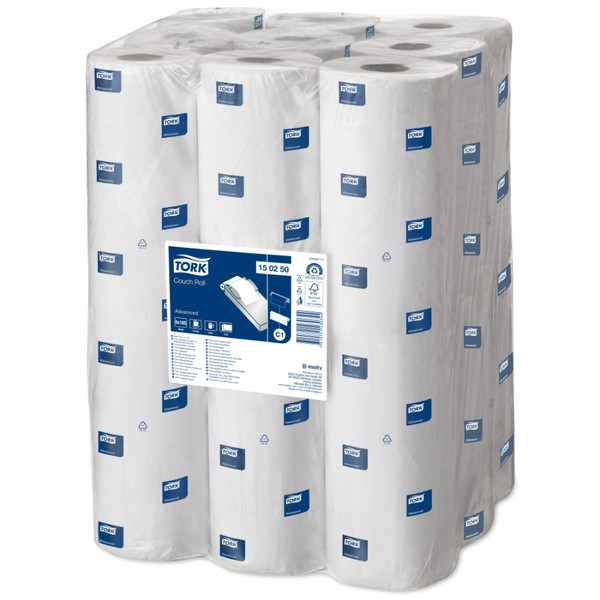 >Examination table paper rolls (2-ply) for Tork C1 dispenser | Tork Perforated Couch Roll white | 9-pack IE000896 - 3