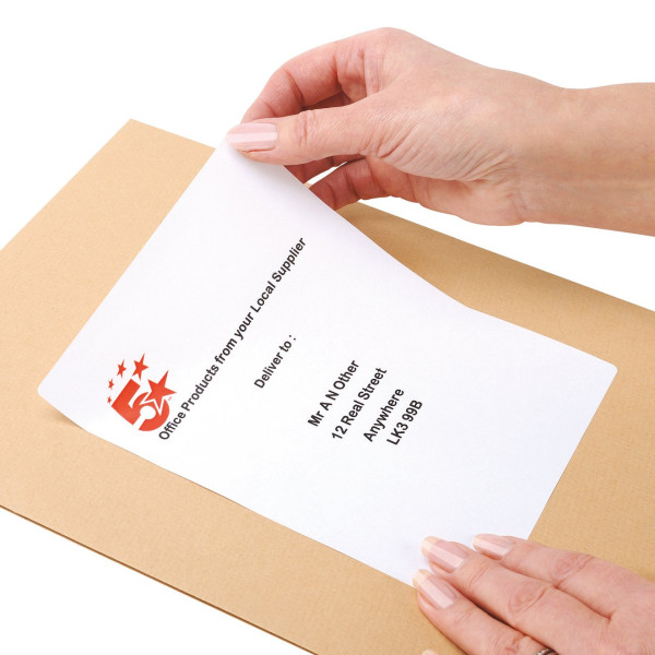 >Multi-purpose labels (199.6 x 143.5mm) | 5 Star | 200 labels IE000511 - 3