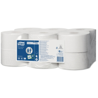 >Toilet rolls (2-ply) for Tork T2 dispenser | 200m | Tork Mini Jumbo | 12-pack IE000939