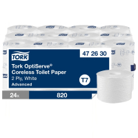 >Toilet rolls (2-ply) for Tork T7 dispenser | Tork OptiServe Coreless | 24-pack IE000945