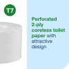 >Toilet rolls (2-ply) for Tork T7 dispenser | Tork OptiServe Coreless | 24-pack IE000945 - 2