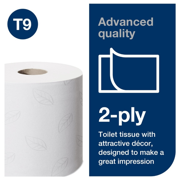 >Toilet rolls (2-ply) for Tork T9 dispenser | Tork SmartOne Mini | 12-pack IE000937 - 2