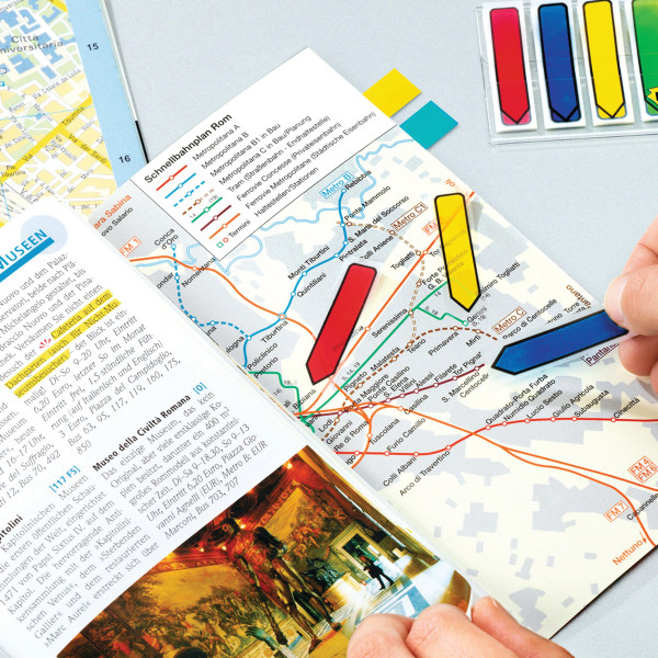 | Index tabs 43.2 x 11.9mm | Post-It | coloured arrows | 100-pack IE000584 - 3
