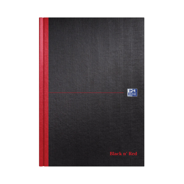 | Notebook lined A4 | black n' red | Oxford 160 sheets IE000675 - 1