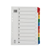 | Plastic tabs 1-10 (10 coloured tabs) | A4, 11-hole | Premier IE000678 - 1