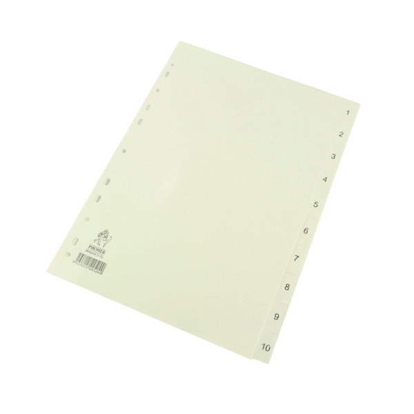 | Plastic tabs 1-10 (10 white tabs) | A4, 11-hole IE000662 - 1