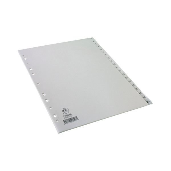 | Plastic tabs 1-20 (20 white tabs) | A4, 11-hole | Premier IE000657 - 1