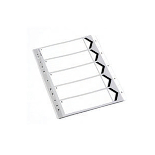 | Plastic tabs 1-5 (5 white tabs) | A4, 11-hole IE000637 - 1