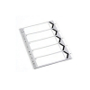 | Plastic tabs 1-5 (5 white tabs) | A4, 11-hole IE000637 - 1