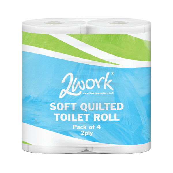 | Toilet rolls (2-ply) | 2Work Luxury Quilted | 40-pack IE000689 - 1