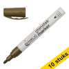10 x 123ink gold gloss paint marker (1mm - 3mm round) 300863 - 1