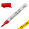 10 x 123ink red gloss paint marker (1mm - 3mm round)