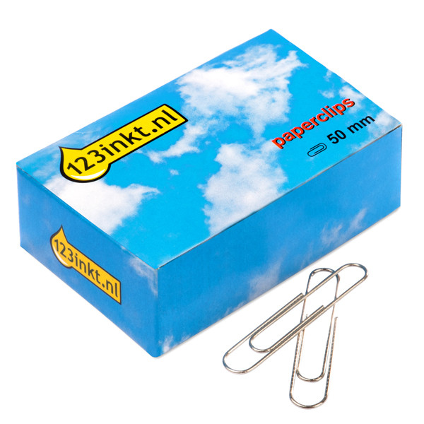 10 x 123ink round paperclips, 50mm (100-pack)  300649 - 1