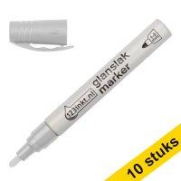 10 x 123ink white gloss paint marker (1mm - 3mm round)