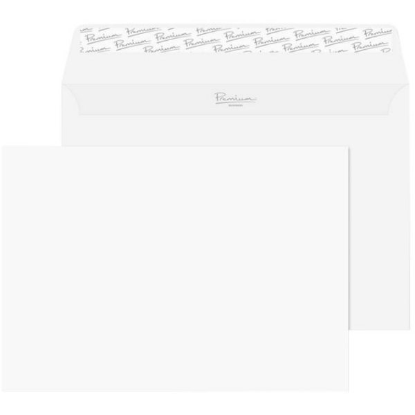 120g Premium Business Ice white woven P/S envelopes, C5, 162x229mm, (50-pack)  245214 - 1