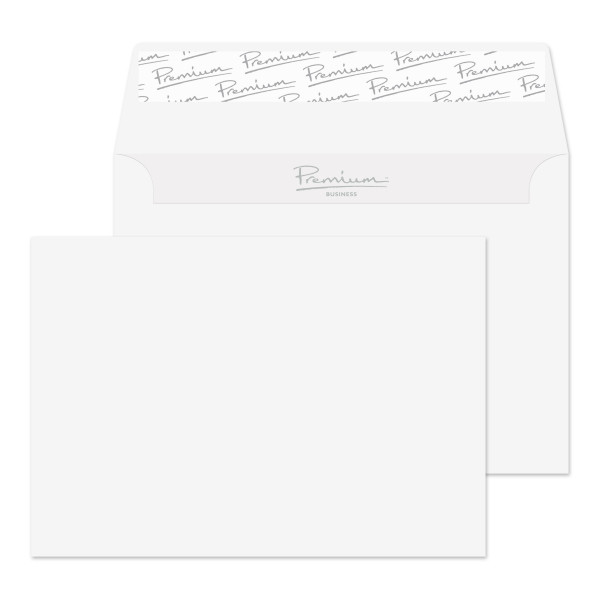 120g Premium Business Ice white woven P/S envelopes, C6, 114x162mm, (50-pack)  245212 - 1