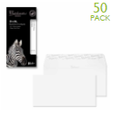 120g Premium Business Ice white woven P/S envelopes, DL, 110x220mm, box of 50 31255 246259 - 1