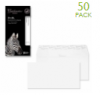 120g Premium Business Ice white woven P/S envelopes, DL, 110x220mm, box of 50