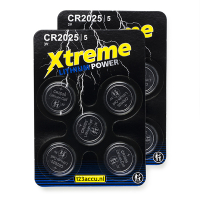 123accu Xtreme Power CR2025 Lithium button cell batteries (10-pack) ADR00074