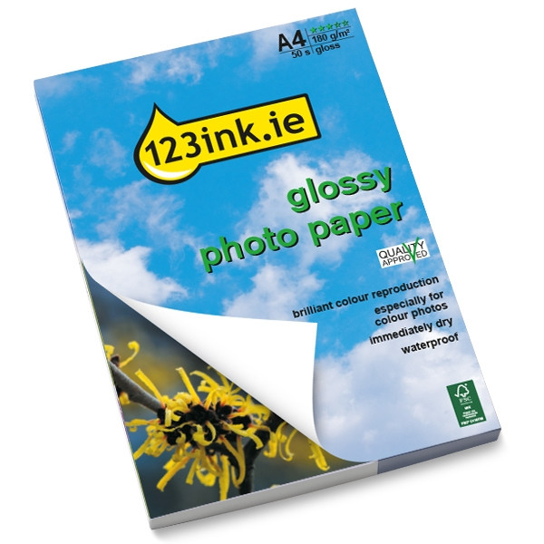 123ink.ie high-gloss photo paper, A4, 180g (50 sheets) C13S041622C 064050 - 1