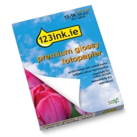 123ink.ie premium gloss photo paper, 13x18, 260g (50 sheets) 2311B018C 064135