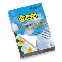 123ink.ie premium silk-finish photo paper, 10x15, 210g (100 sheets) 0775B081C 064110