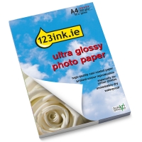 123ink.ie ultra gloss photo paper, A4, 200g (50 sheets)  064155