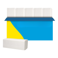 123ink 2-ply Z-fold white towels suitable for Tork H3 dispenser (20-pack) SDR02113