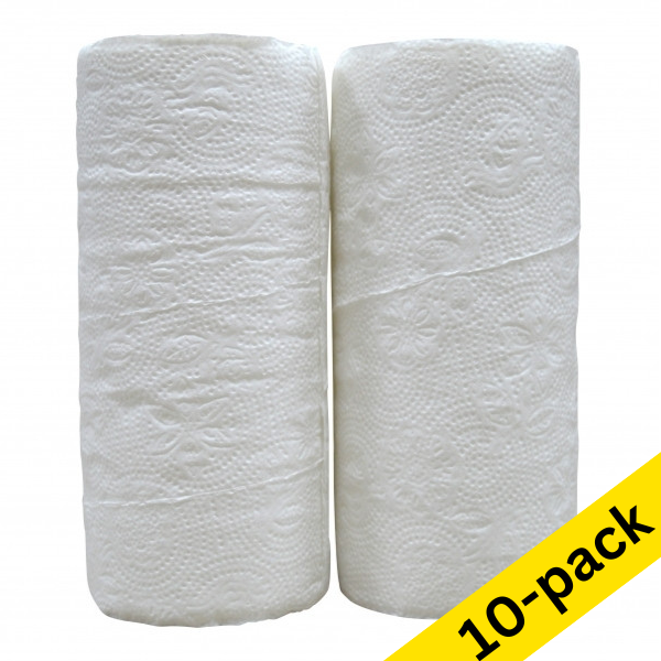 123ink 2-ply kitchen roll, 50 sheets (10-pack) SDR07349 - 1