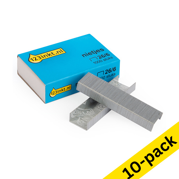 123ink 26/6 staples (10 x 1000-pack)  301142 - 1