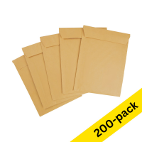 123ink A11 eco paper self-adhesive bubble envelope, 120mm x 175mm (200-pack)  390015