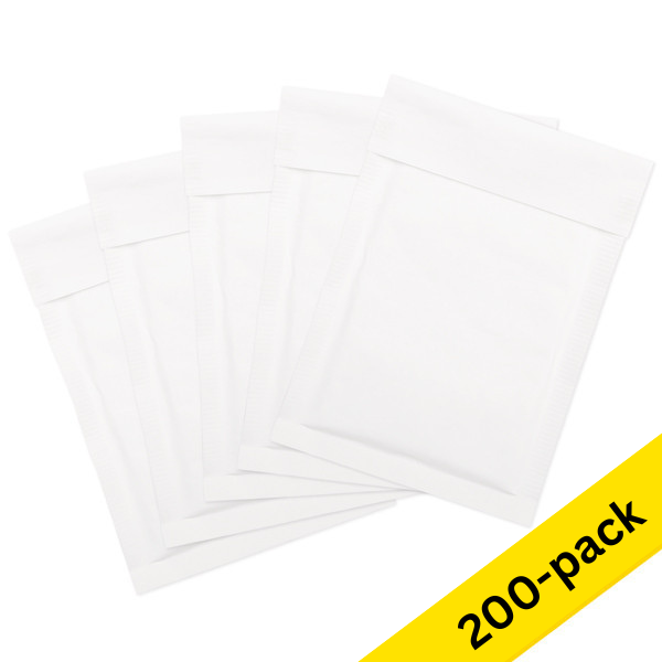 123ink A11 white self-adhesive bubble envelope, 120mm x 175mm (200-pack) 300701 - 1