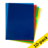 123ink A4 assorted transparent view folder, 120 micron (10-pack x10)