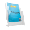 123ink A4 brochure holder with 3 compartments