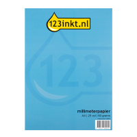 123ink A4 graph paper, 80g (25 sheets) (3-pack) K-5594C 301233