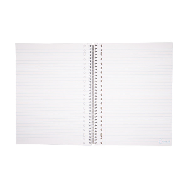 123ink A4 lined lecture pad 80 sheets with spiral, 70g (23 holes) 300589 - 2