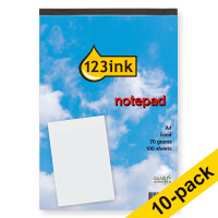 123ink A4 lined writing pad (10-pack)  300569