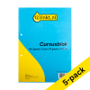 123ink A4 squared writing pad 5mm 70g, 100 sheets (5-pack)