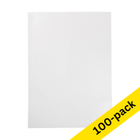 123ink A4 transparent display folder with U-opening, 120 micron (100-pack) 302436