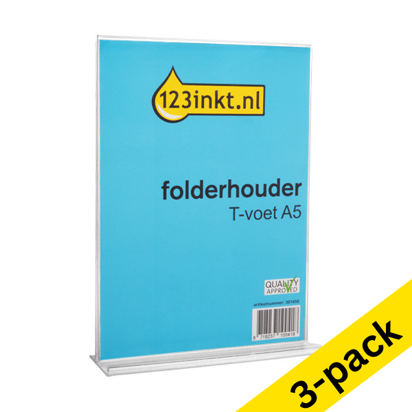 123ink A5 T-foot brochure holder (3-pack)  301563 - 1