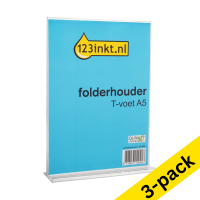 123ink A5 T-foot brochure holder (3-pack)  301563