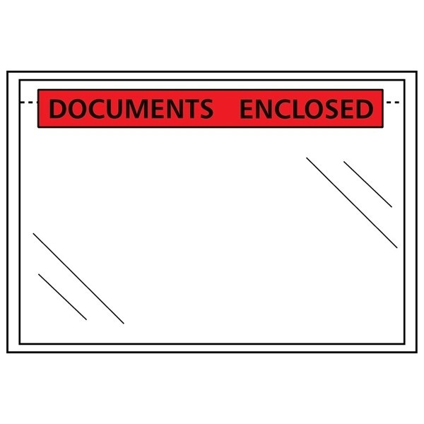 123ink A5 self-adhesive packing list envelope documents enclosed, 225mm x 165mm (1000-pack) 310502C 301201 - 1