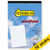 123ink A5 squared notepad 5mm 70g, 100 sheets (10-pack)