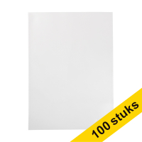 123ink A5 transparent grained display folder with U-opening, 120 micron (100-pack) 302437