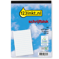 123ink A6 lined notepad, 100 sheets K-5506C 300292