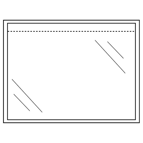 123ink A6 self-adhesive packing list envelope unprinted, 165mm x 122mm (1000-pack) 310100C 300779 - 1