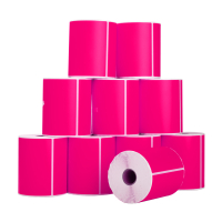 123ink An Post extra large pink shipping labels, 102 x 152mm | 10-pack 089394
