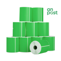 123ink An Post green shipping labels, 102mm x 152mm | 10-pack 089391