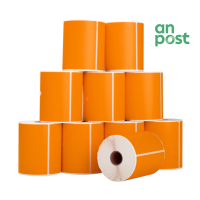 123ink An Post orange shipping labels, 102mm x 152mm (10-pack) 089389
